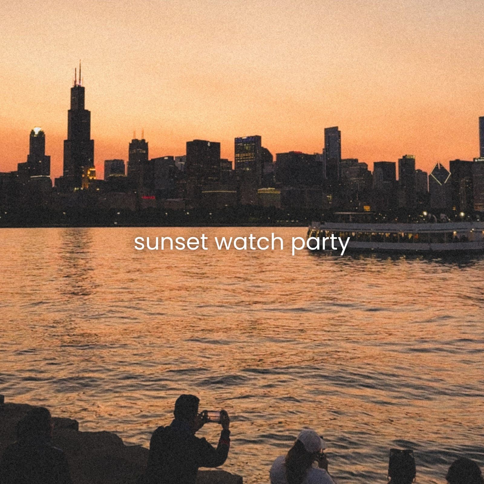 sunset walk + watch party