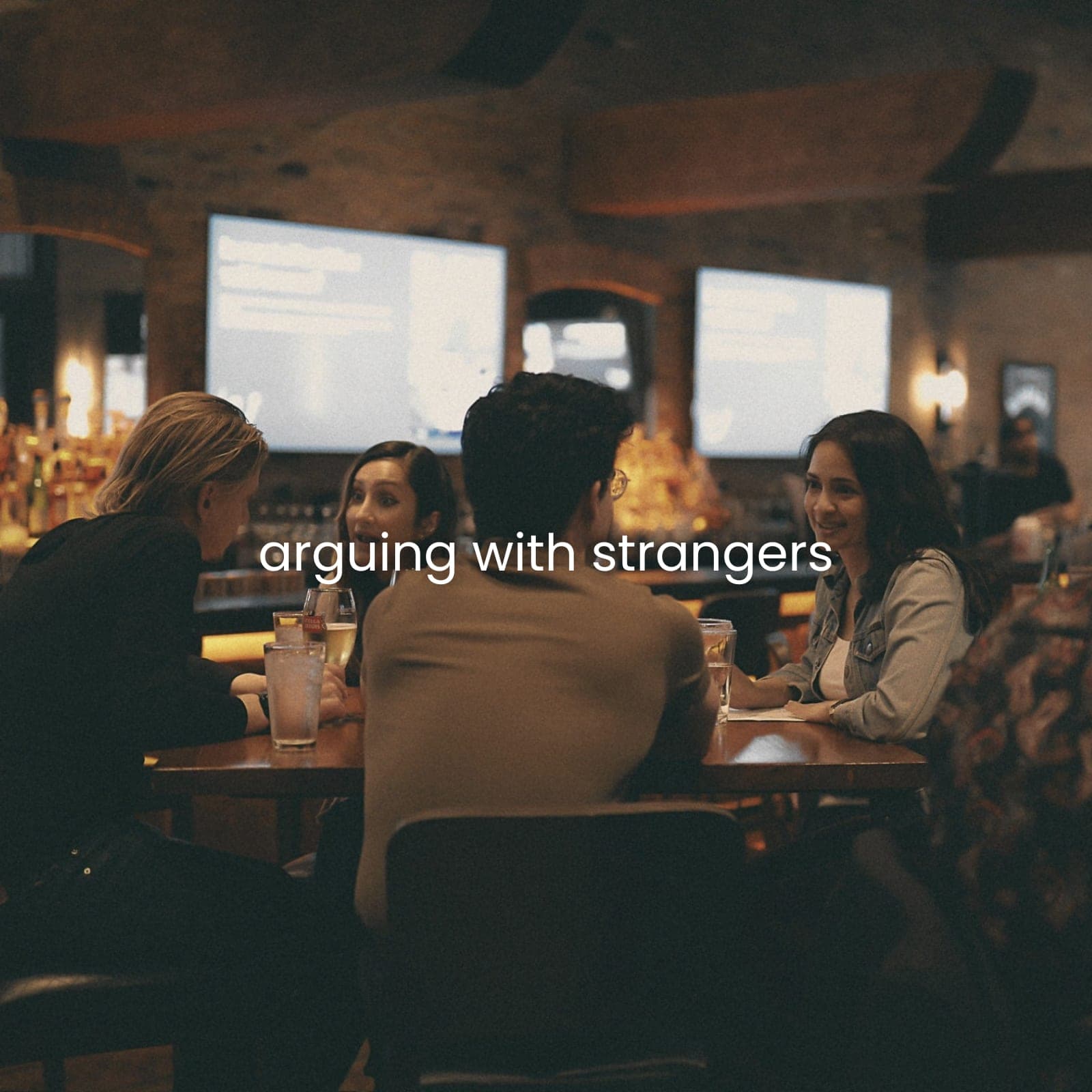 arguing with strangers